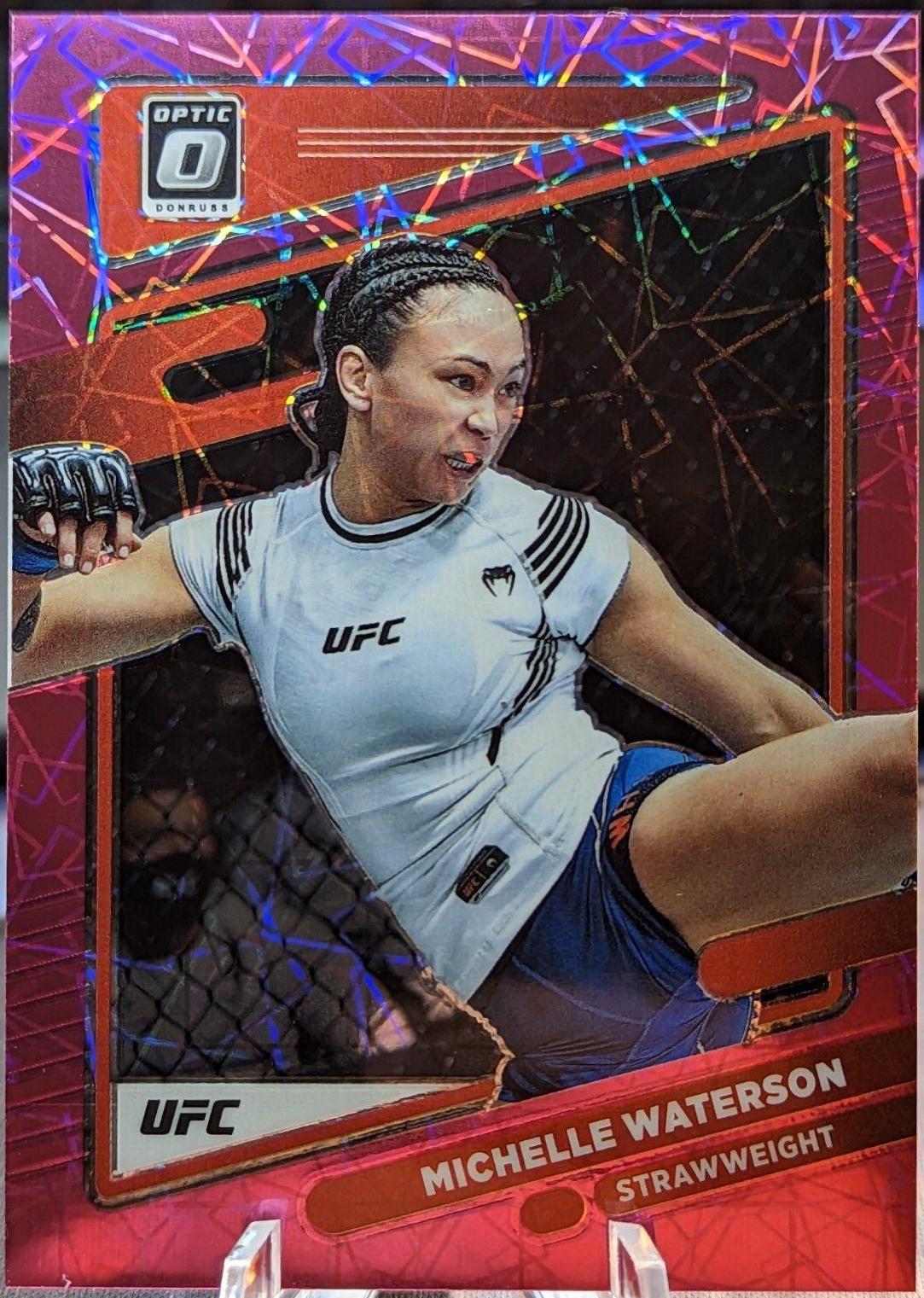 Michelle Waterson-Gomez 2022 Panini Donruss Optic UFC Base #89 Pink Velocity