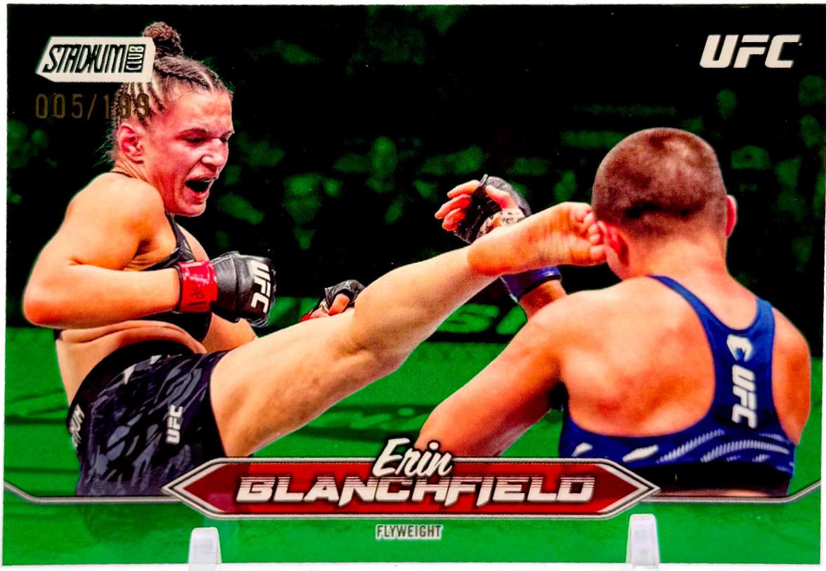 Erin Blanchfield 2025 Topps Stadium Club UFC Base #48 Green