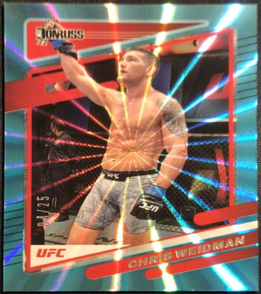 Chris Weidman 2022 Panini Donruss UFC Base #128 Teal