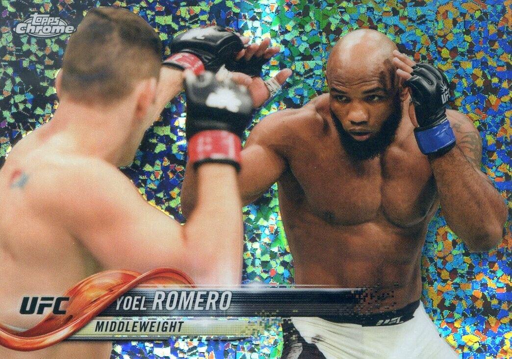 Yoel Romero 2018 Topps Chrome UFC Base #74 Diamond Hot Box