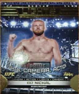 Bo Nickal 2024 Topps Knockout UFC Action (Lights, Camera, Action) #ACT-5 Gold