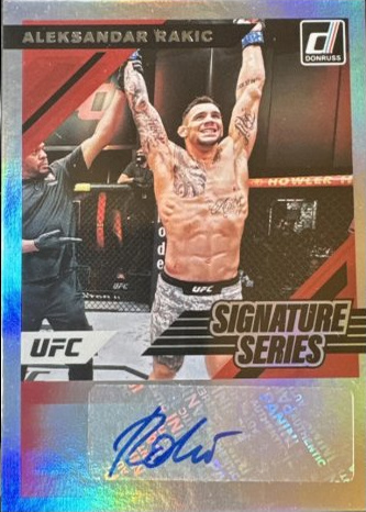 Aleksandar Rakic 2022 Panini Donruss UFC Signature Series #4 Black