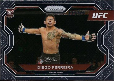 Diego Ferreira 2021 Panini Prizm UFC Base #164 White Sparkle
