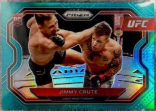 Jimmy Crute 2021 Panini Prizm UFC Base #170 Teal