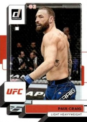 Paul Craig 2023 Panini Donruss UFC Base #77 Press Proof Silver