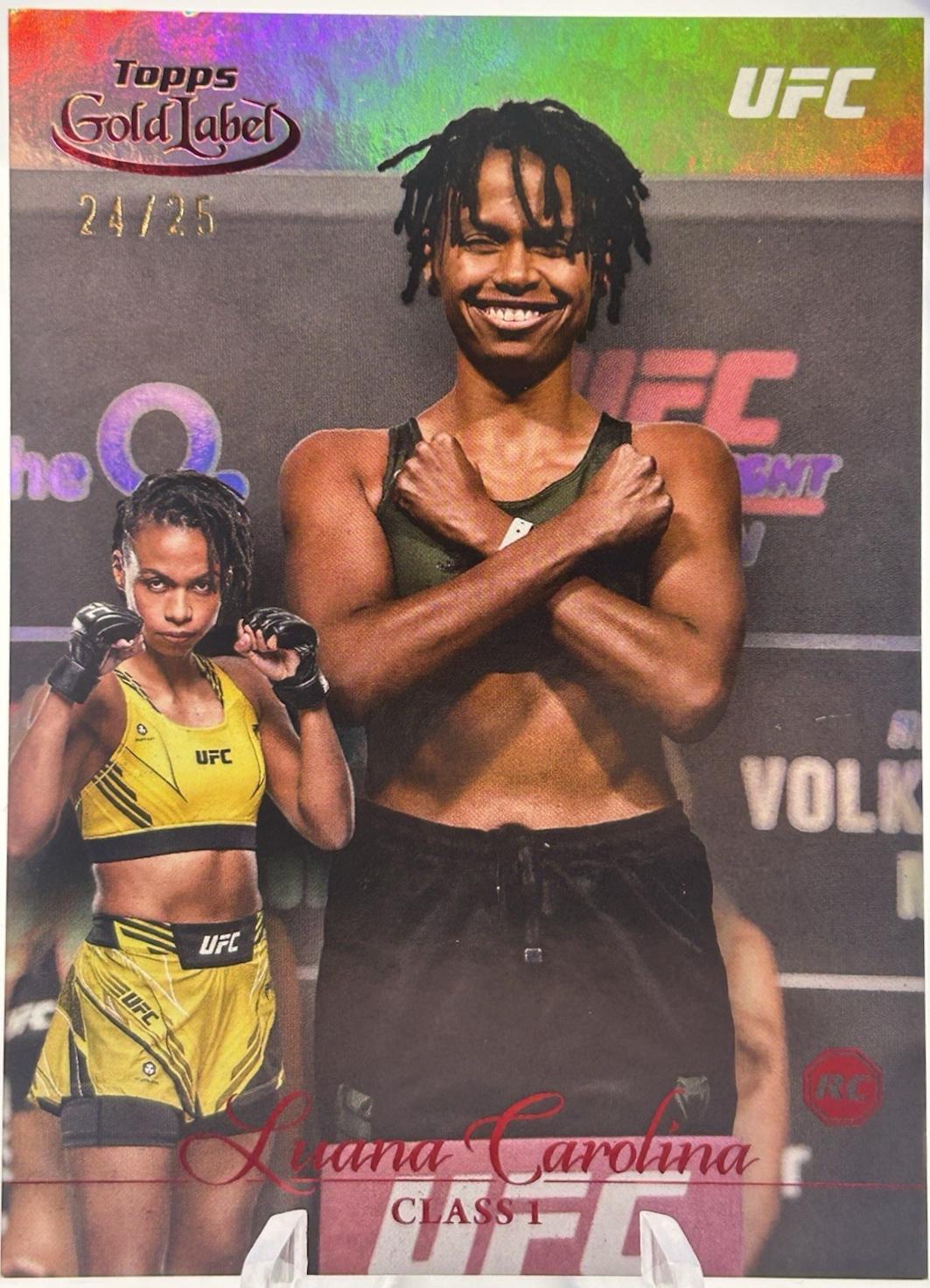 Luana Carolina 2024 Topps Gold Label UFC Base Class I #50 Red