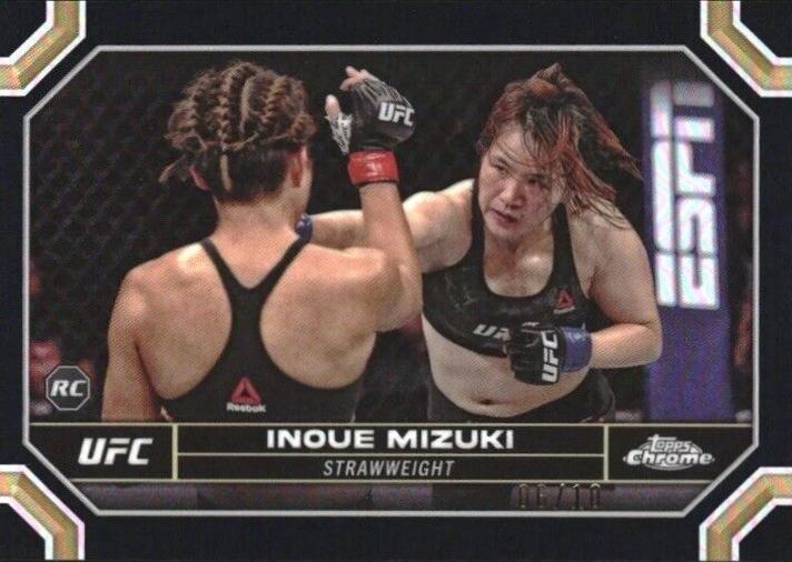 Inoue Mizuki 2024 Topps Chrome UFC Base #116 Black Refractor