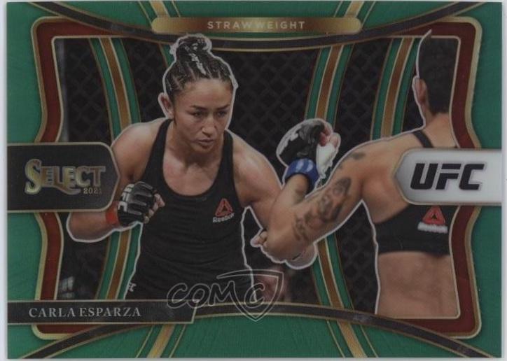 Carla Esparza 2021 Panini Select UFC Premier Level #171 Green