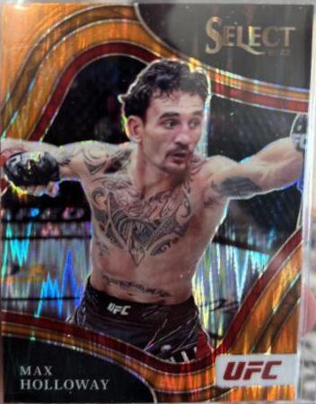 Max Holloway 2022 Panini Select UFC Octagonside #269 Orange Flash