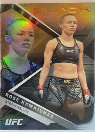 Rose Namajunas 2022 Panini Chronicles UFC Base Black #214 Bronze