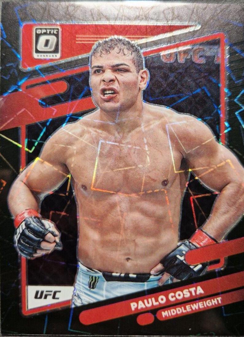 Paulo Costa 2022 Panini Donruss Optic UFC Base #56 Black Velocity