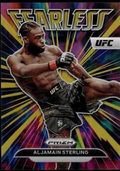 Aljamain Sterling 2023 Panini Prizm UFC Fearless #9 Gold