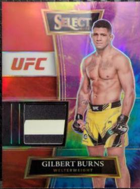 Gilbert Burns 2022 Panini Select UFC Mezzanine #365 Tie Dye