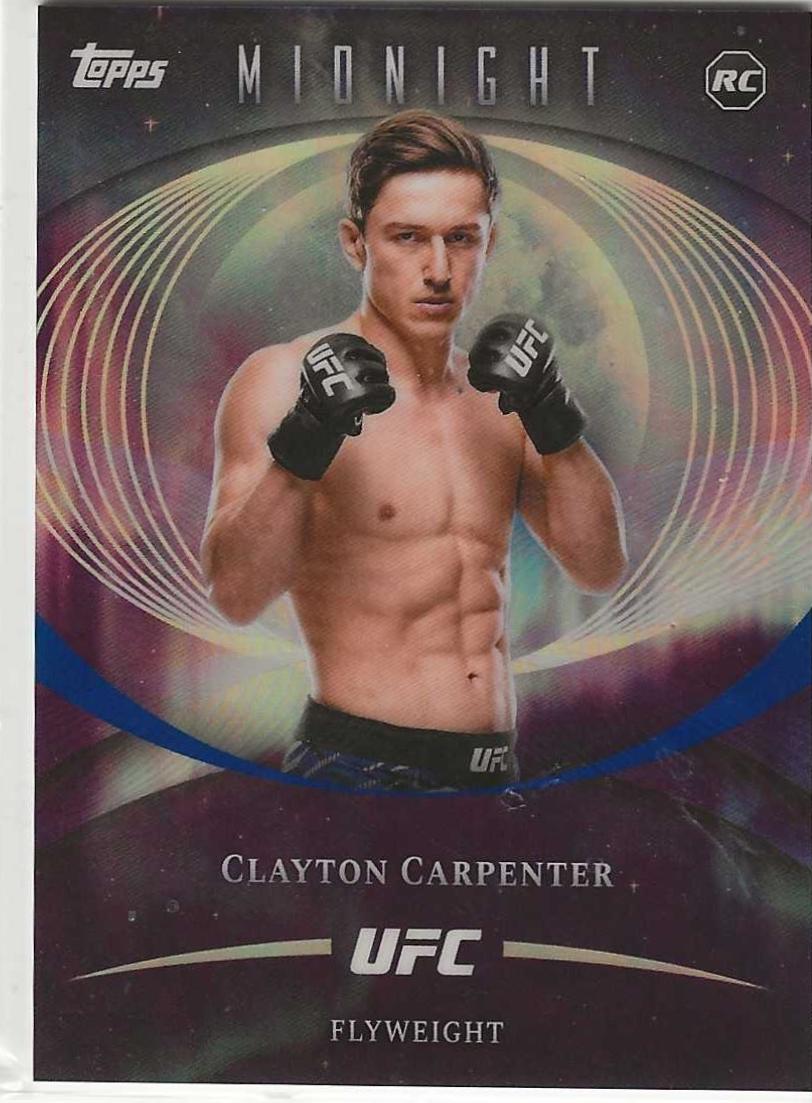 Clayton Carpenter 2026 Topps Midnight UFC Base #84 Moon Beam