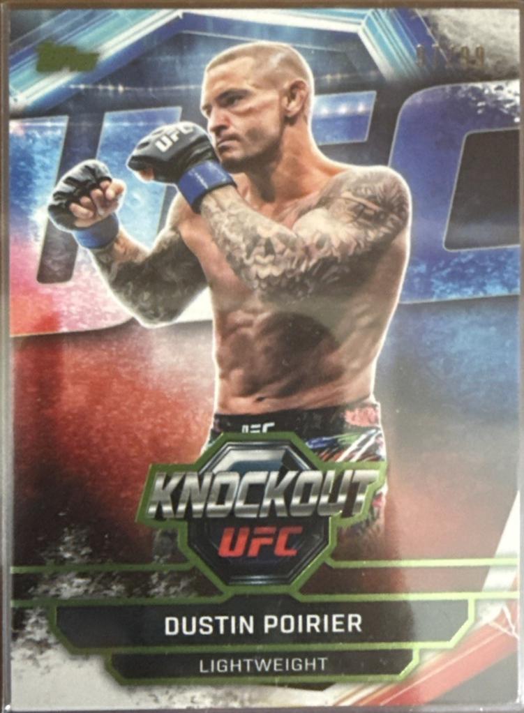 Dustin Poirier 2026 Topps Knockout UFC Base #28 Lime Green