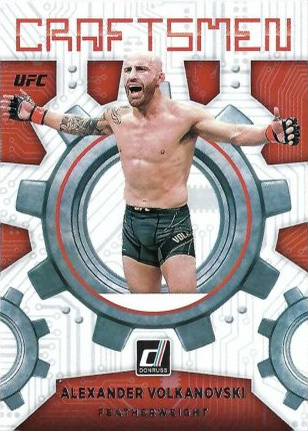Alexander Volkanovski 2022 Panini Donruss UFC Craftsmen #19 Press Proof Gold
