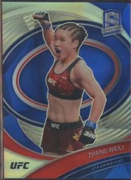 Zhang Weili 2021 Panini Chronicles UFC Base Crusade #225 Blue