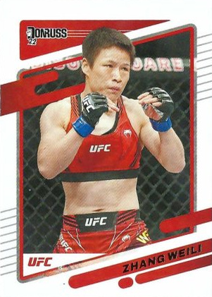Zhang Weili 2022 Panini Donruss UFC Base #100 Pink