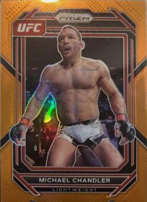 Michael Chandler 2023 Panini Prizm UFC Base #182 Orange