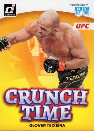 Glover Teixeira 2023 Panini Donruss UFC Crunch Time #10 Purple Laser