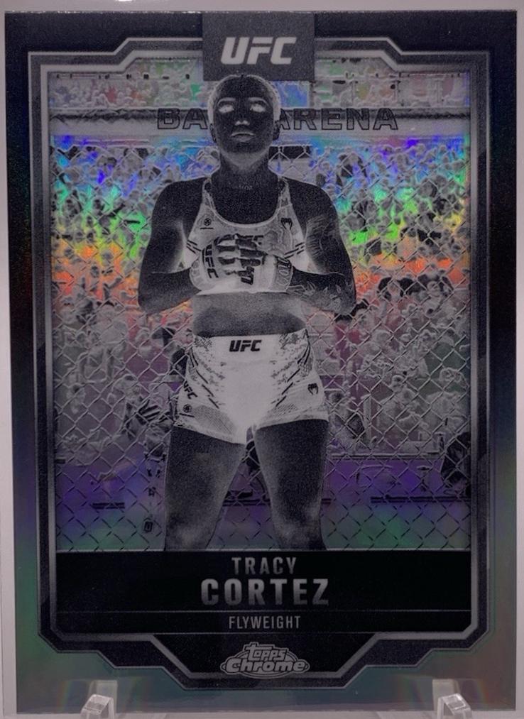 Tracy Cortez 2025 Topps Chrome UFC Base #134 Negative Refractor