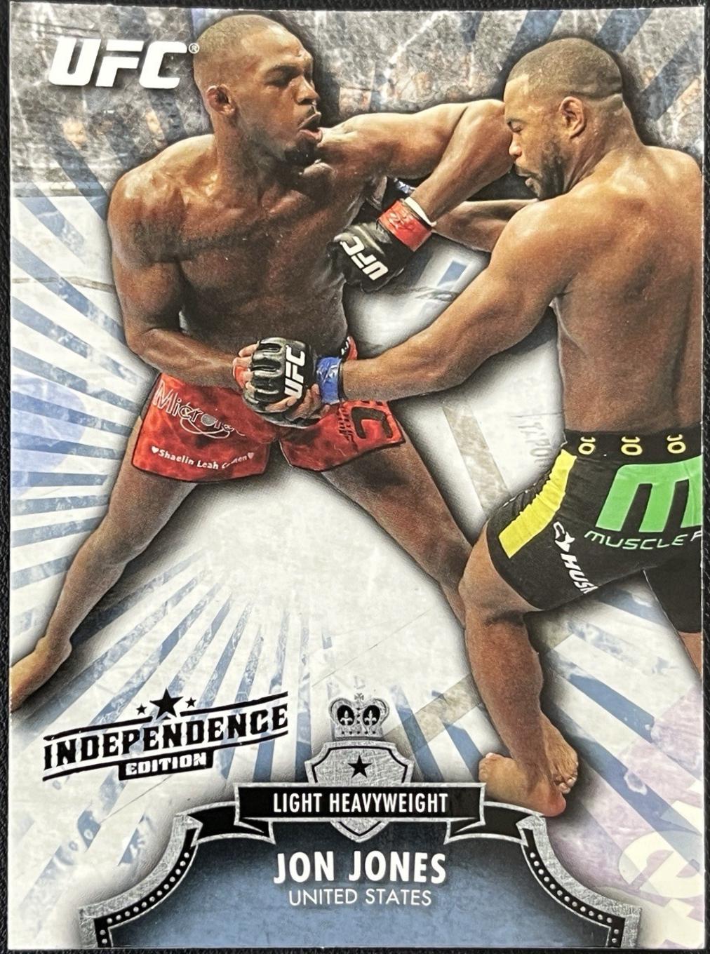Jon Jones 2012 Topps UFC Bloodlines Base #75 Independence Edition