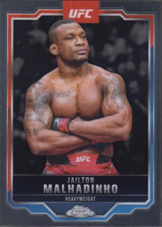Jailton Almeida 2025 Topps Chrome UFC Base #112 Orange RayWave