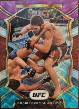 Khabib Nurmagomedov 2021 Panini Select UFC Octagonside #208 Tri Color