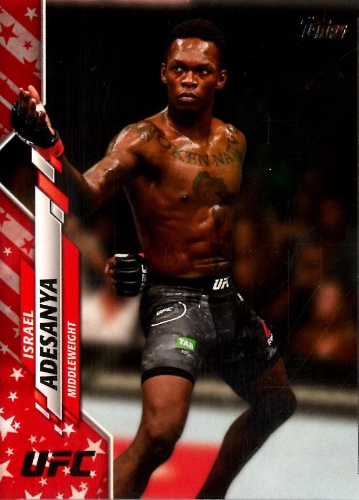 Israel Adesanya 2020 Topps UFC Base #75 Independence Day