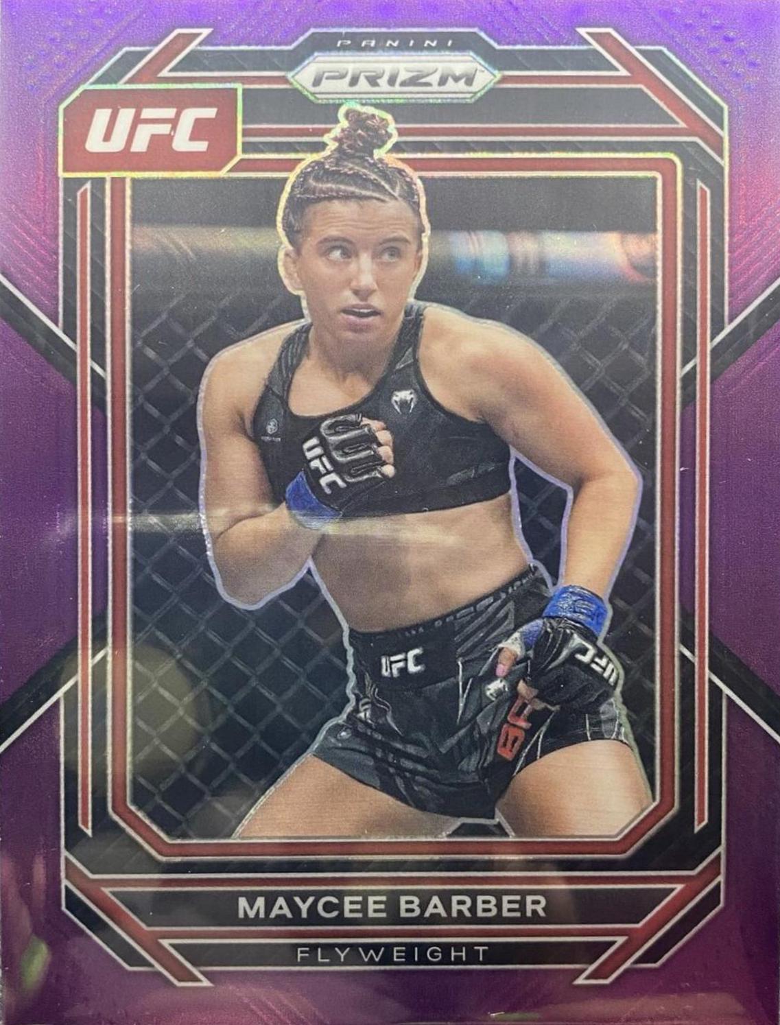 Maycee Barber 2023 Panini Prizm UFC Base #162 Purple