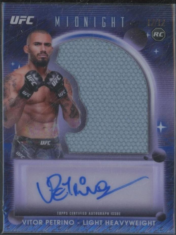 Vitor Petrino 2025 Topps Midnight UFC Rookie Relic Autographs #RRA-VP Midnight