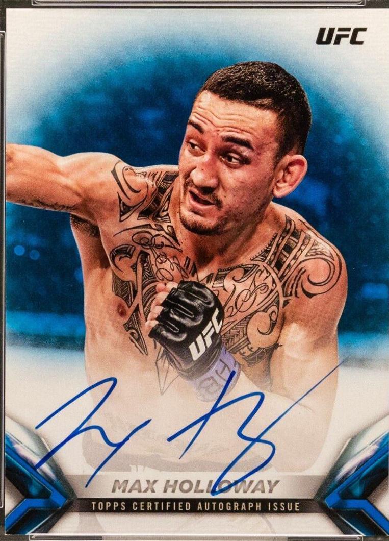 Max Holloway 2018 Topps UFC Knockout Knockoutautographs #KA-MH Blue