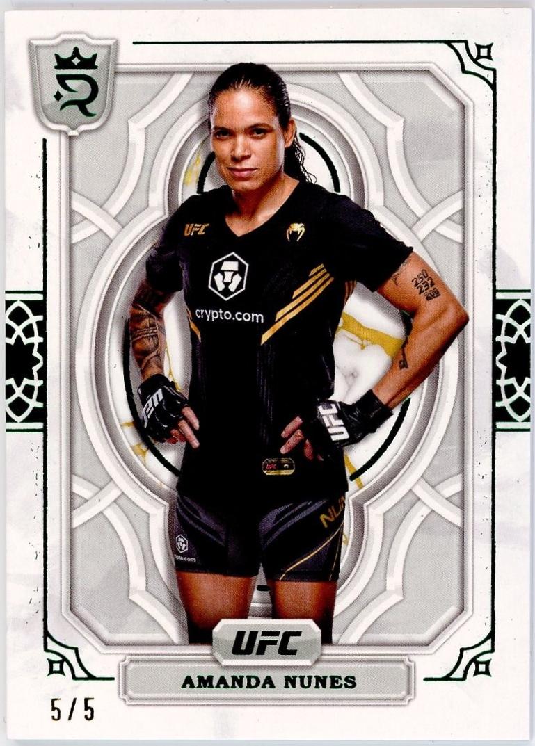 Amanda Nunes 2024 Topps Royalty UFC Base #47 Green
