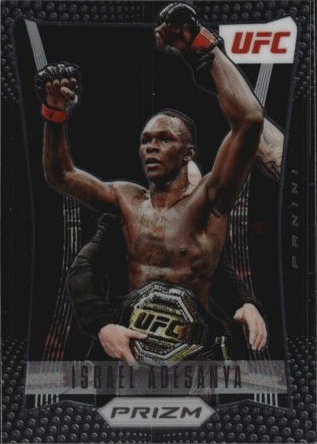 Israel Adesanya 2022 Panini Prizm UFC Prizm Flashback #3 Black