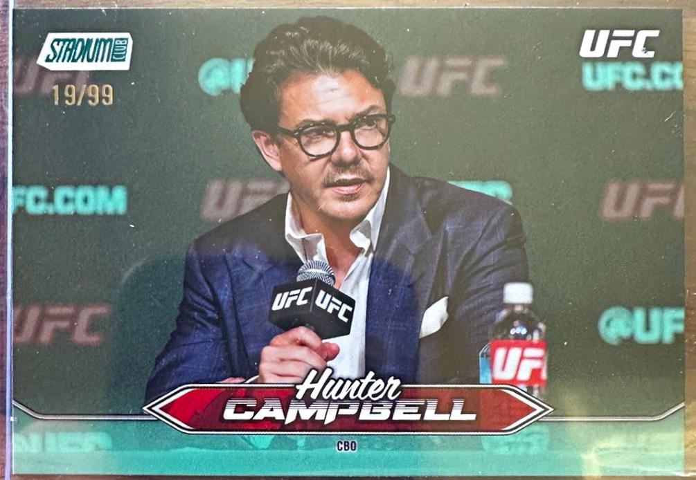 Hunter Campbell 2025 Topps Stadium Club UFC Base #167 Turquoise