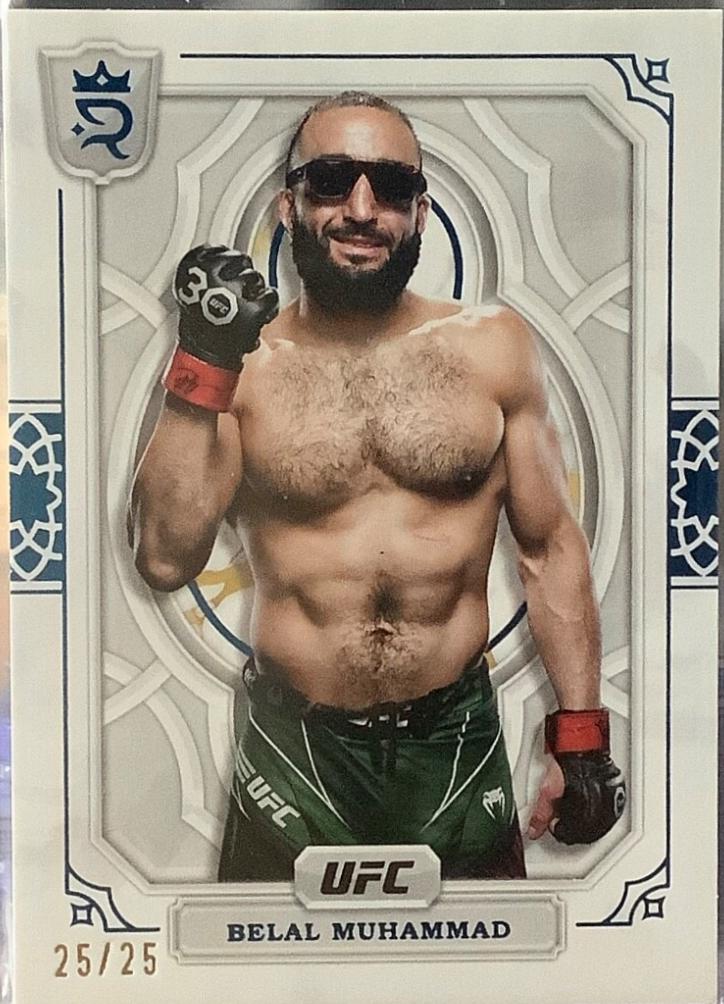 Belal Muhammad 2024 Topps Royalty UFC Base #55 Blue