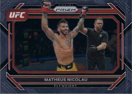 Matheus Nicolau 2023 Panini Prizm UFC Base #47 Green Pulsar