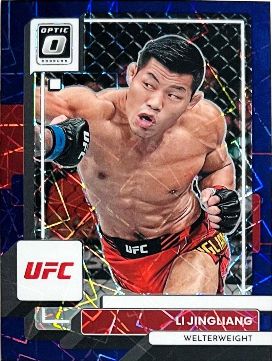 Li Jingliang 2023 Panini Donruss Optic UFC Base #46 Purple Velocity