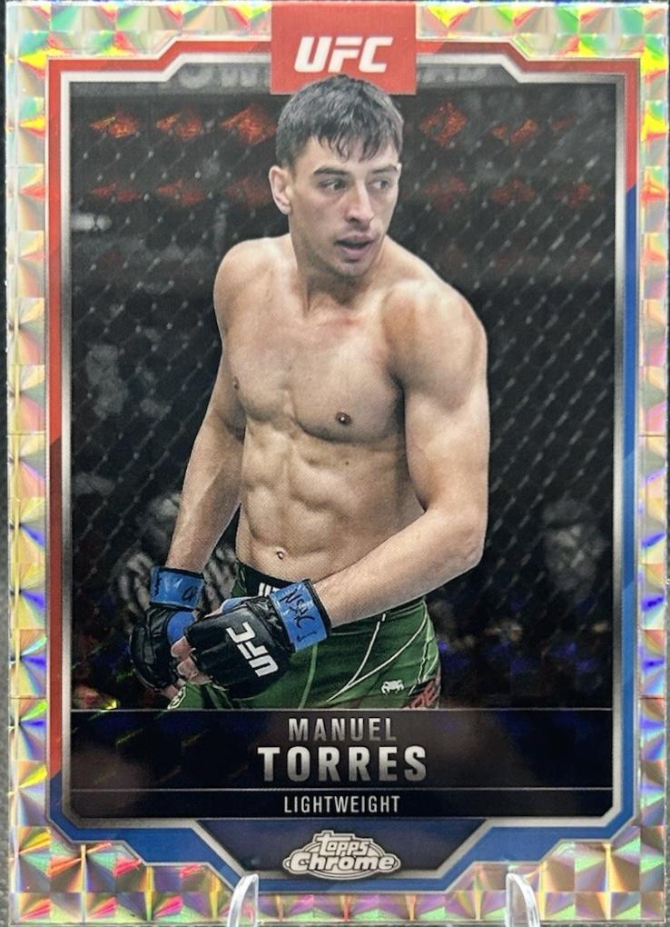 Manuel Torres 2025 Topps Chrome UFC Base #96 Geometric Refractor