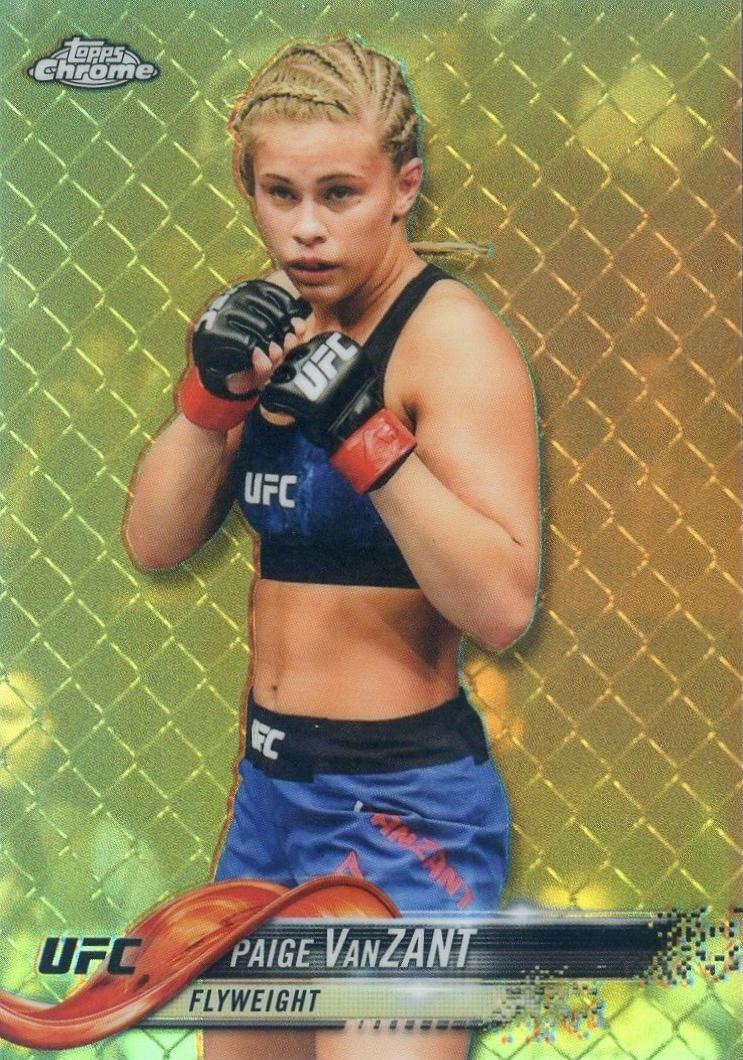Paige VanZant 2018 Topps Chrome UFC Base #33 Refractor