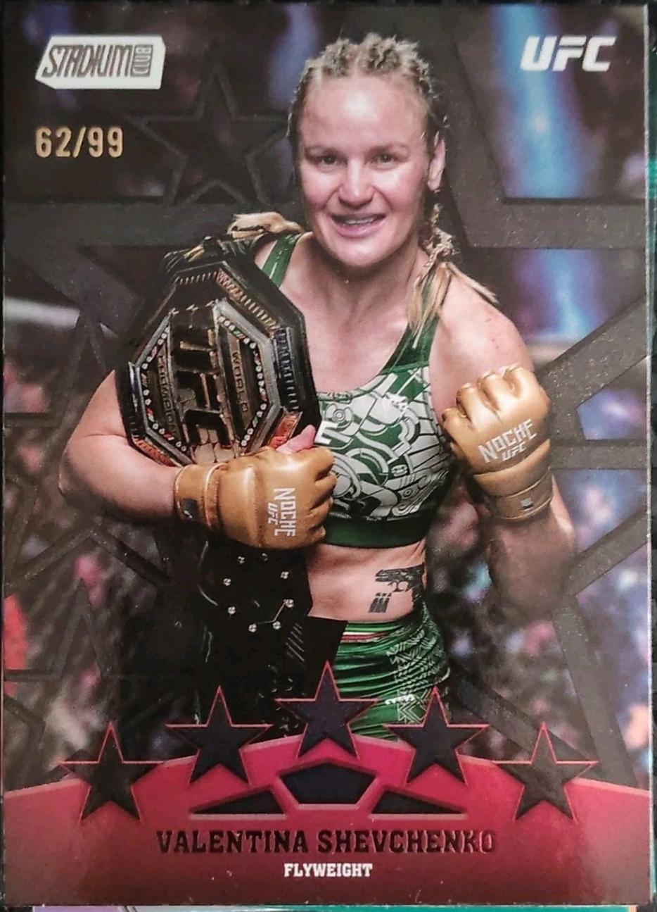 Valentina Shevchenko 2025 Topps Stadium Club UFC Special Forces #SF-10 Black