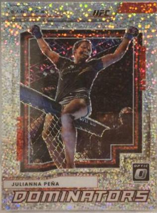 Julianna Peña 2022 Panini Donruss Optic UFC Dominators #8 White Sparkle