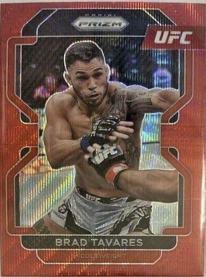 Brad Tavares 2022 Panini Prizm UFC Base #139 Ruby Wave