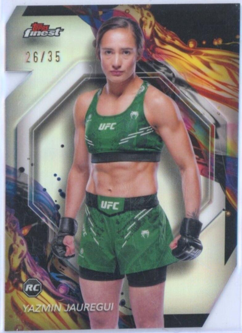 Yazmin Jauregui 2024 Topps Finest UFC Base Uncommon #193 Die-Cut Refractor