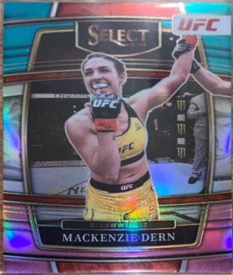 Mackenzie Dern 2022 Panini Select UFC Concourse #10 Teal and Pink
