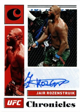 Jairzinho Rozenstruik 2021 Panini Chronicles UFC Chronicles Signatures #16 Red