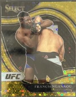 Francis Ngannou 2021 Panini Select UFC Octagonside #299 Gold Disco
