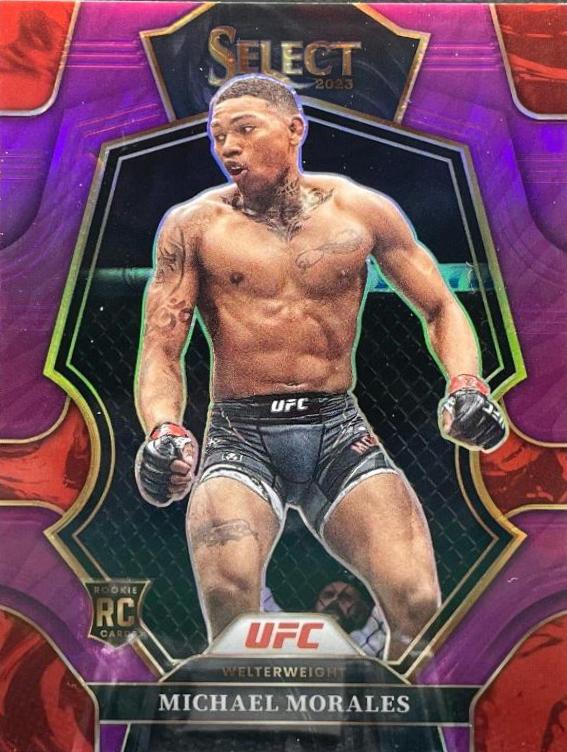 Michael Morales 2023 Panini Select UFC Premier Level #157 Purple