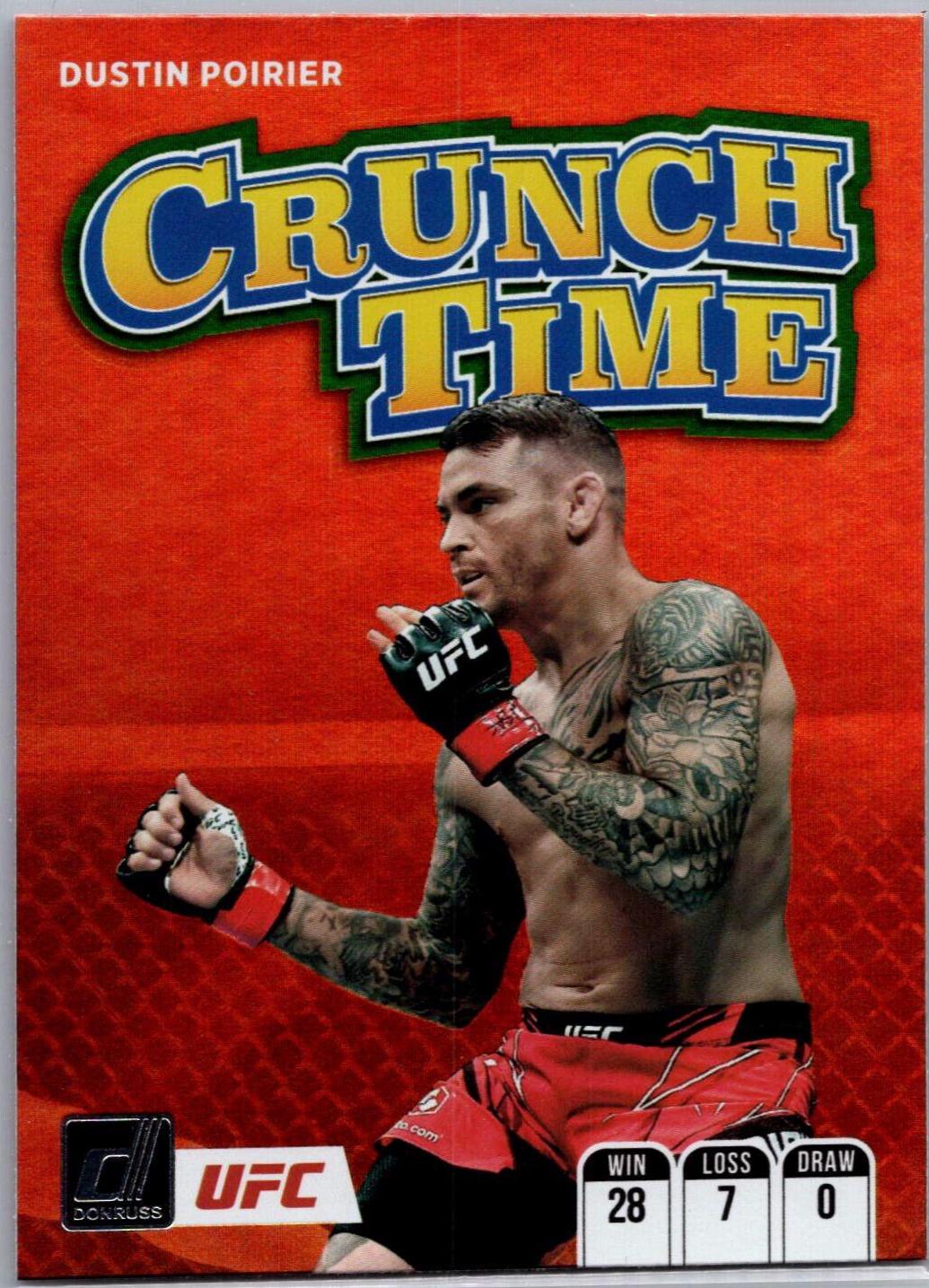 Dustin Poirier 2022 Panini Donruss UFC Crunch Time #15 Green
