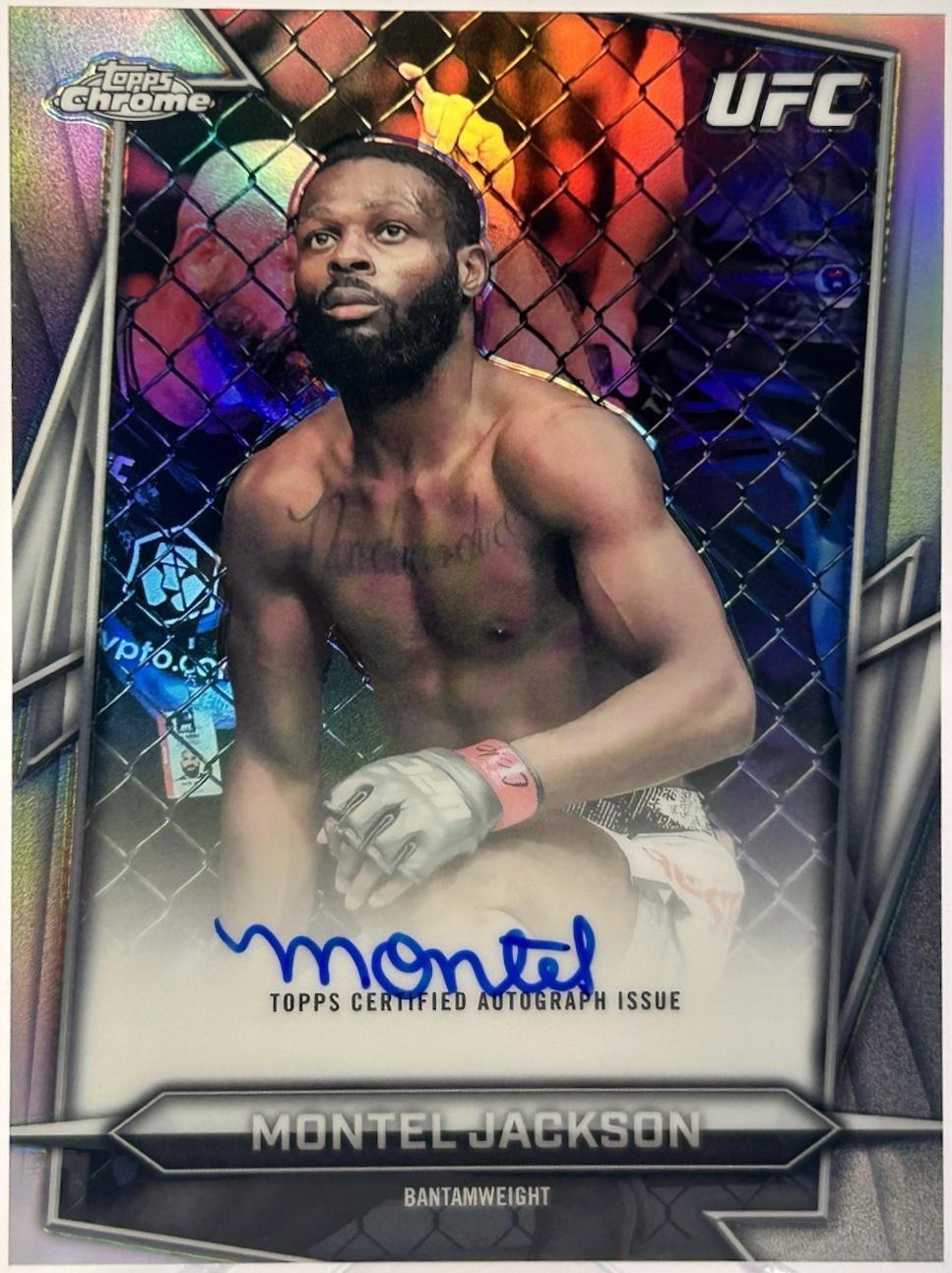 Montel Jackson 2026 Topps Chrome UFC Base Autographs #BAV-MJ Refractor